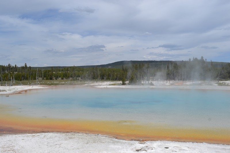 old faithful, Yellowstone, Wyoming, usa, parc, biscuit bassin