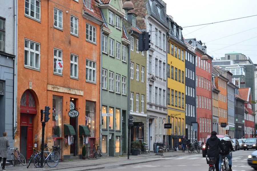 Photos maison colorées Copenhague