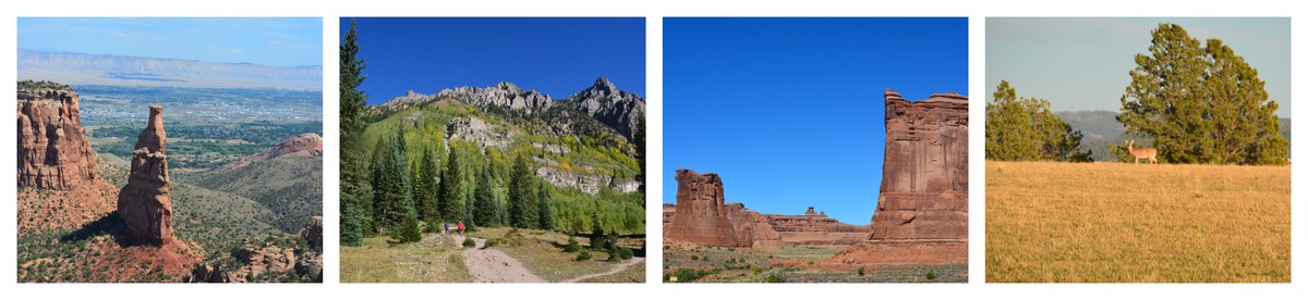 canyon et montagnes des Rocheuses et du Colorado
