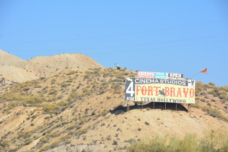Signe Fort Bravo désert de Tabernas