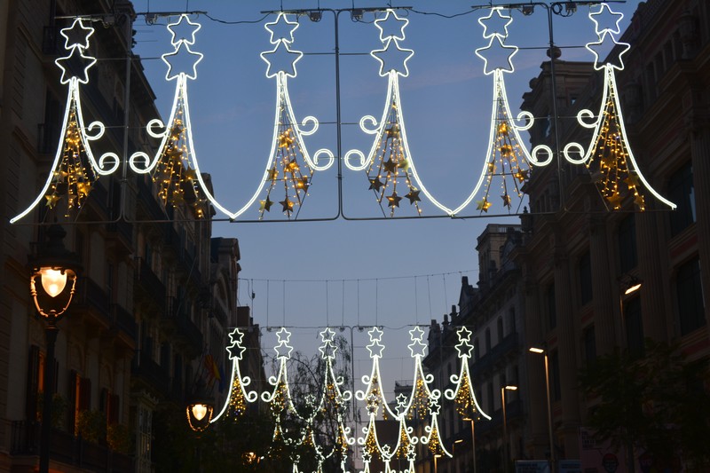 illmunitatinations Noël centre-ville Barcelone