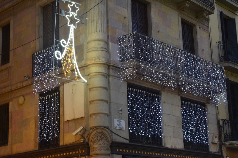 illmunitatinations Noël Barcelone barrio gothico