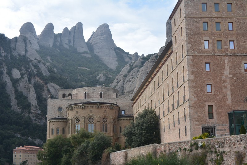 le beau onastère Montserrat