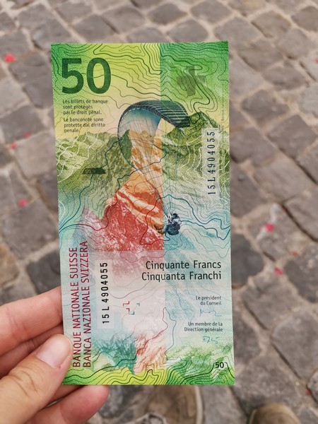 billet franc suisse